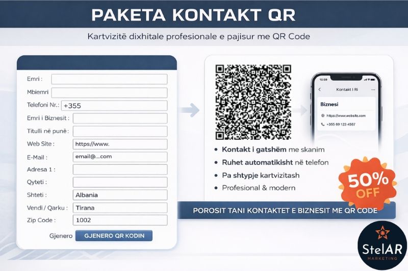 qr code kontakt, qr code karte biznesi, qr code informacion kontakti, qr...
